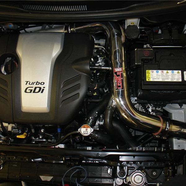 Injen 13 Hyundai Veloster Turbo 1.6L 4cyl Turbo GDI Black Cold Air Intake - SMINKpower Performance Parts INJSP1341BLK Injen