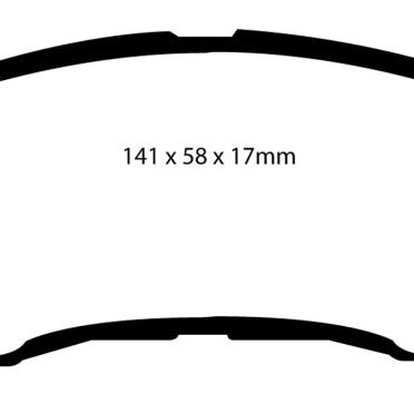 EBC 14+ Nissan Juke 1.6 Turbo Nismo RS Greenstuff Front Brake Pads-Brake Pads - Performance-EBC-EBCDP21954-SMINKpower Performance Parts