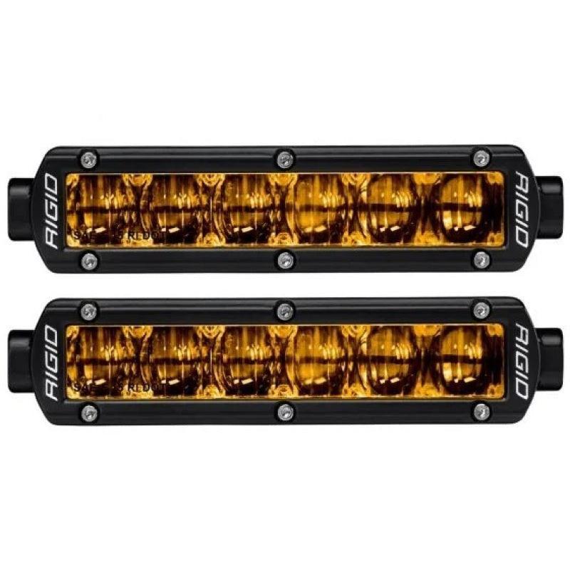 Rigid Industries 6in SR-Series Pro Dot / SAE Fog Lights (Pair) - Selective Yellow - SMINKpower Performance Parts RIG906704 Rigid Industries