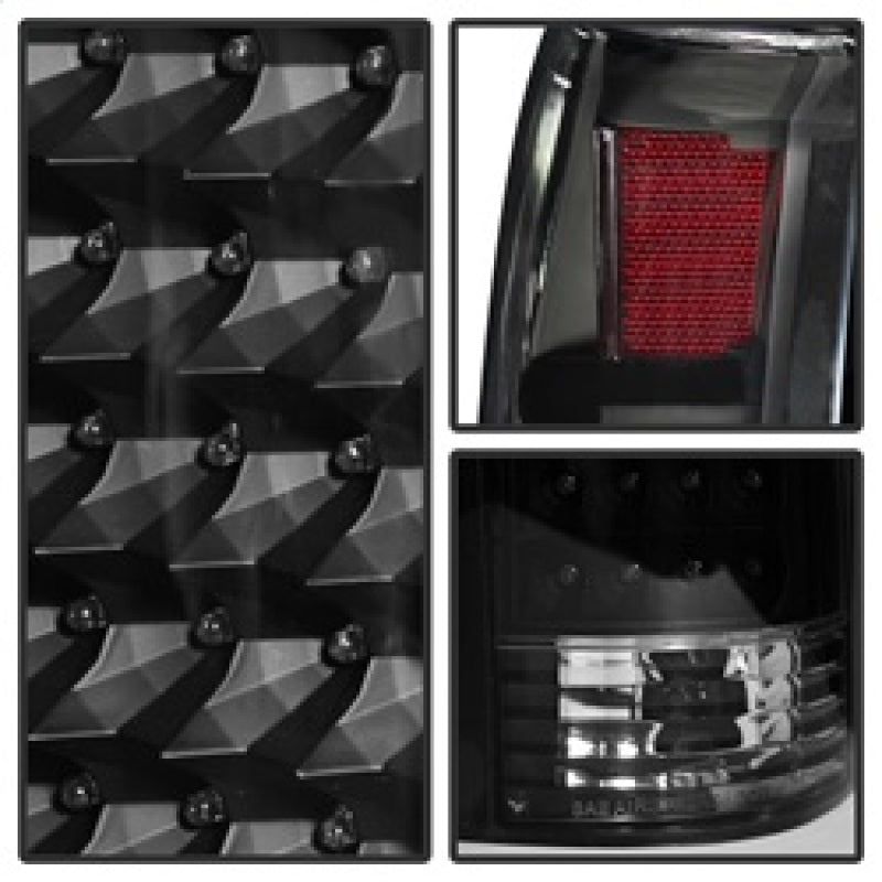 Xtune Yukon Denali 99-00 LED Tail Lights Black ALT-JH-CCK88-LED-BK-Tail Lights-SPYDER-SPY9022449-SMINKpower Performance Parts