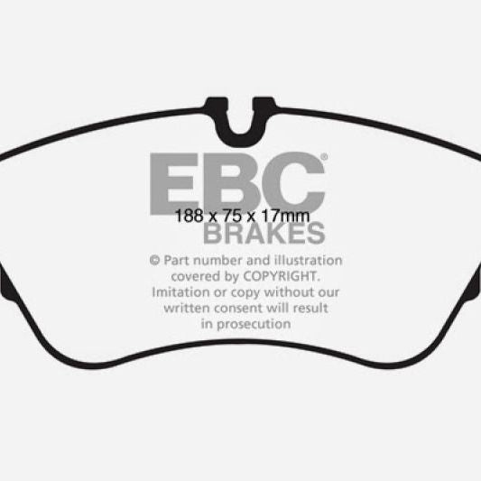 EBC 11 Audi A6 2.0 Turbo Redstuff Front Brake Pads-Brake Pads - Performance-EBC-EBCDP32022C-SMINKpower Performance Parts