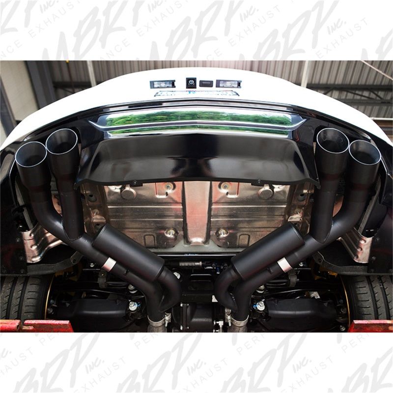 MBRP 18-20 Ford Mustang GT 2.5in Black Coated Non Active Dual Axle Back Exhaust - 4in Dual Wall Tips-Axle Back-MBRP-MBRPS7211BLK-SMINKpower Performance Parts