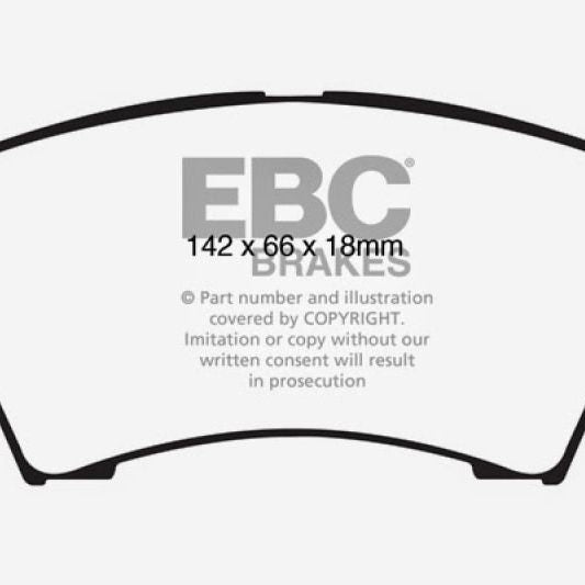 EBC 10+ Buick Allure (Canada) 3.0 Redstuff Front Brake Pads-Brake Pads - Performance-EBC-EBCDP32014C-SMINKpower Performance Parts