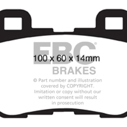 EBC 08-13 Infiniti FX50 5.0 Redstuff Rear Brake Pads-Brake Pads - Performance-EBC-EBCDP31824C-SMINKpower Performance Parts