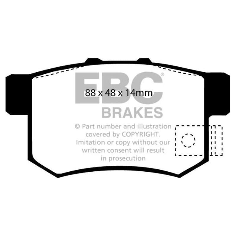 EBC 01-03 Acura CL 3.2 Ultimax2 Rear Brake Pads-Brake Pads - OE-EBC-EBCUD536-SMINKpower Performance Parts