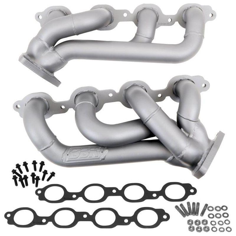 BBK 14-18 GM Truck 5.3/6.2 1 3/4in Shorty Tuned Length Headers - Titanium Ceramic - SMINKpower Performance Parts BBK4047 BBK