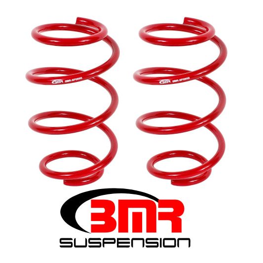 BMR 15-17 S550 Mustang Front Performance Version Lowering Springs - Red-Lowering Springs-BMR Suspension-BMRSP089R-SMINKpower Performance Parts