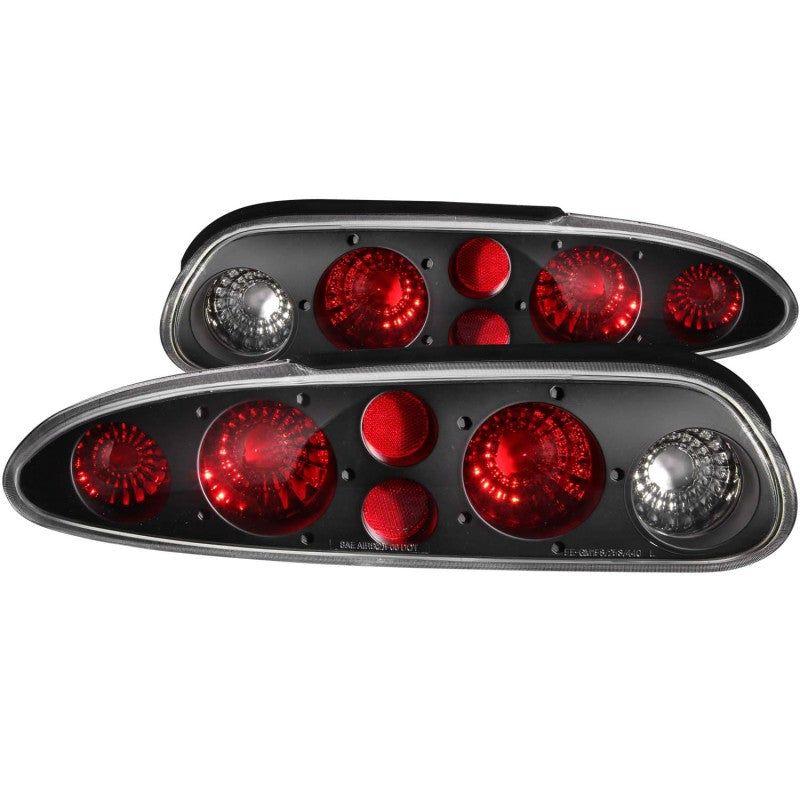 ANZO 1993-2002 Chevrolet Camaro Taillights Black-Tail Lights-ANZO-ANZ221013-SMINKpower Performance Parts