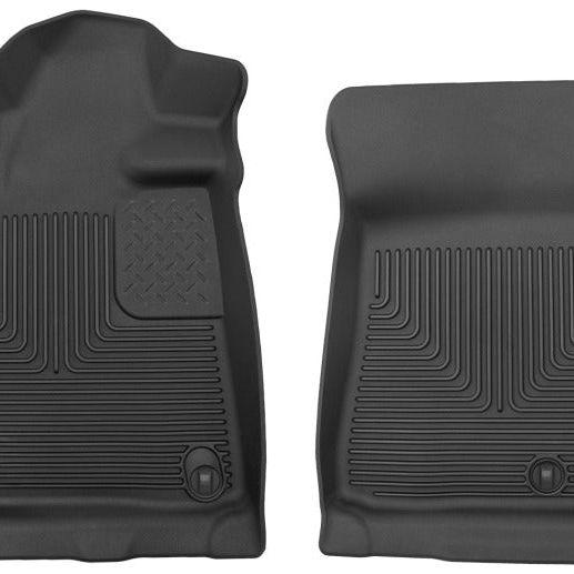 Husky Liners 07-11 Toyota Tundra Pickup(Crew / Ext / Std Cab) X-Act Contour Black Front Floor Liners-Floor Mats - Rubber-Husky Liners-HSL53731-SMINKpower Performance Parts