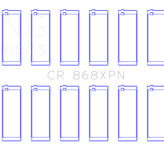 King Ford Prod V8 4.6L/5.4L (Size 0.026) Performance Rod Bearing Set-Bearings-King Engine Bearings-KINGCR868XPN.026-SMINKpower Performance Parts