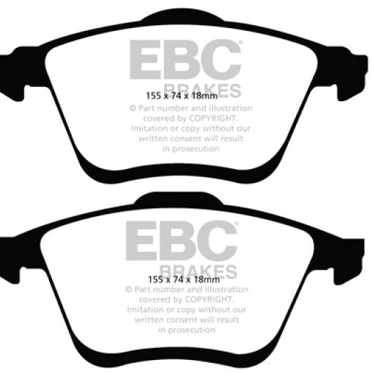 EBC 06-09 Mazda 6 2.3 Turbo (Mazdaspeed) Redstuff Front Brake Pads-Brake Pads - Performance-EBC-EBCDP31773C-SMINKpower Performance Parts