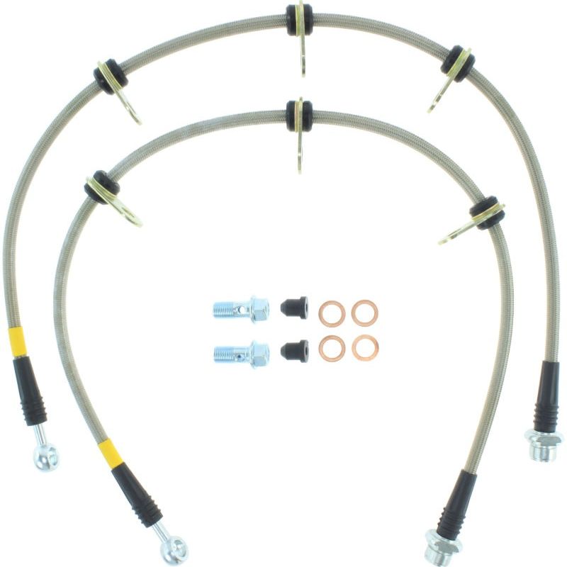 StopTech 08-12 Toyota Sequoia Rear Stainless Steel Brake Lines-Brake Line Kits-Stoptech-STO950.44524-SMINKpower Performance Parts