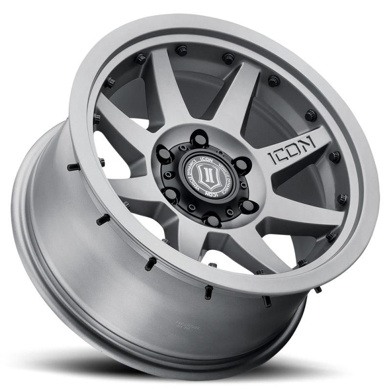 ICON Rebound Pro 17x8.5 5x4.5 0mm Offset 4.75in BS 71.5mm Bore Titanium Wheel - SMINKpower Performance Parts ICO21817856547TT ICON