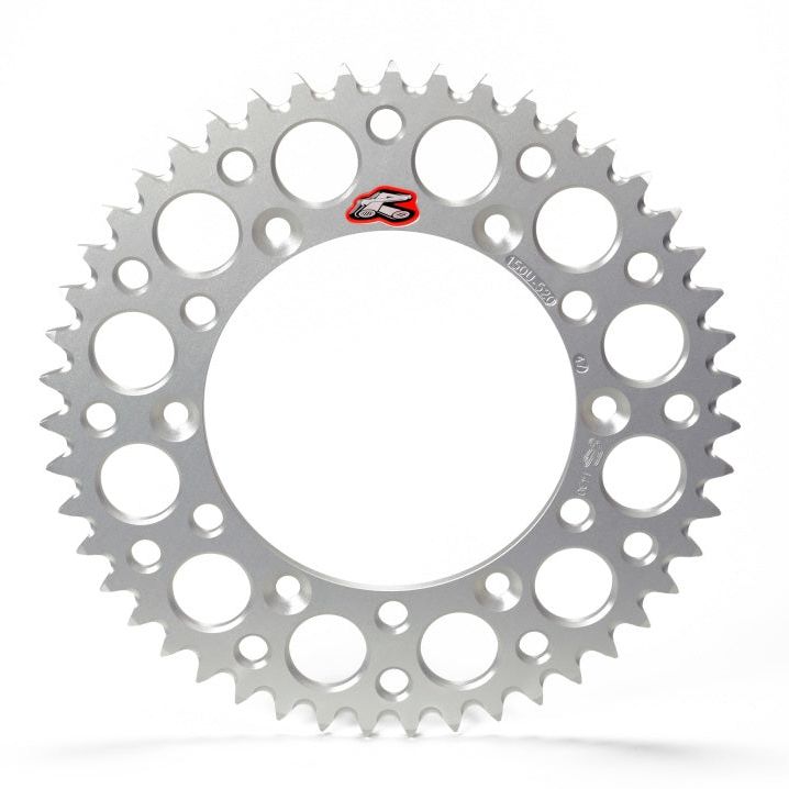 Renthal 2023 Yamaha WR 250F-450F / 01-07 WR250 Rear Grooved Sprocket - Silver 520-53P Teeth-Misc Powersports-Renthal-REN150U-520-53GBSI-SMINKpower Performance Parts