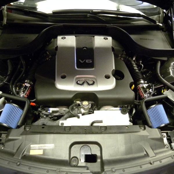 Injen 12 Infiniti G25 2.5L V6 Dual Black Short Ram Intake w/ MR Technology-Cold Air Intakes-Injen-INJSP1961BLK-SMINKpower Performance Parts