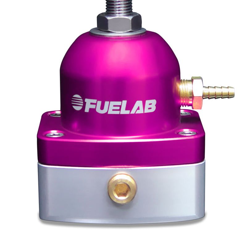 Fuelab 515 EFI Adjustable FPR 25-90 PSI (2) -6AN In (1) -6AN Return - Purple-Fuel Pressure Regulators-Fuelab-FLB51502-4-SMINKpower Performance Parts