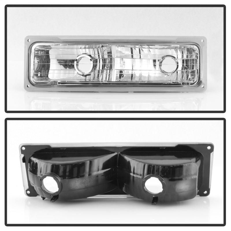 Xtune Chevy Suburban 94-98 Headlights w/ Corner & Parking Lights 8pcs Chrome HD-JH-CCK88-AM-C-SET - SMINKpower Performance Parts SPY5069535 SPYDER