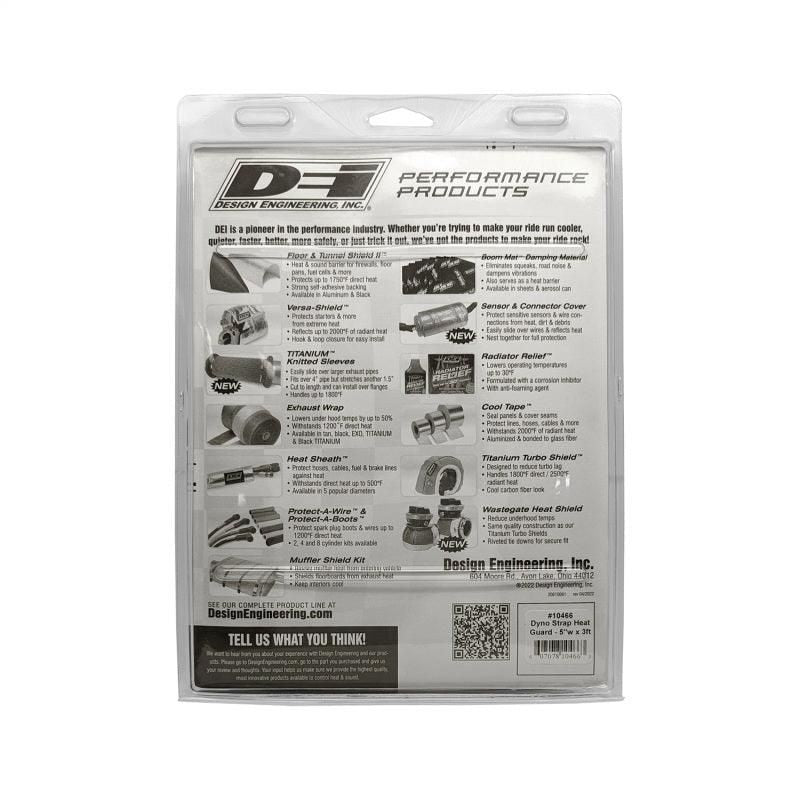 DEI Dyno Strap Heat Guard 5in w x 3ft - Aluminized - SMINKpower Performance Parts DEI10466 DEI