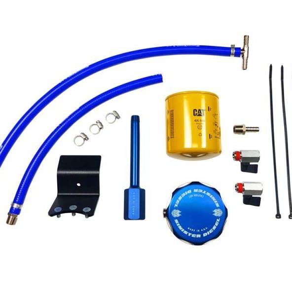 Sinister Diesel 11-16 Ford Powerstroke 6.7L (Engine Mount) Coolant Filtration System-Coolant Filters-Sinister Diesel-SINSD-CF-6.7P-11-SMINKpower Performance Parts