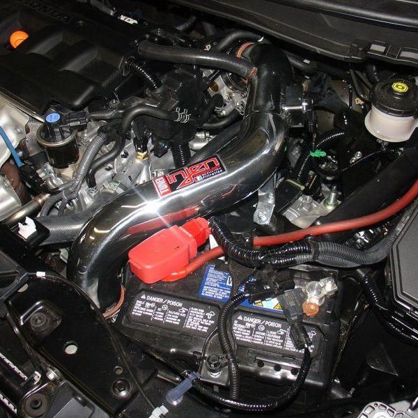 Injen 12-13 Honda Civic Polished Tuned Air Intake w/ MR Tech/Web Nano-Fiber Dry Filter-Cold Air Intakes-Injen-INJSP1571P-SMINKpower Performance Parts