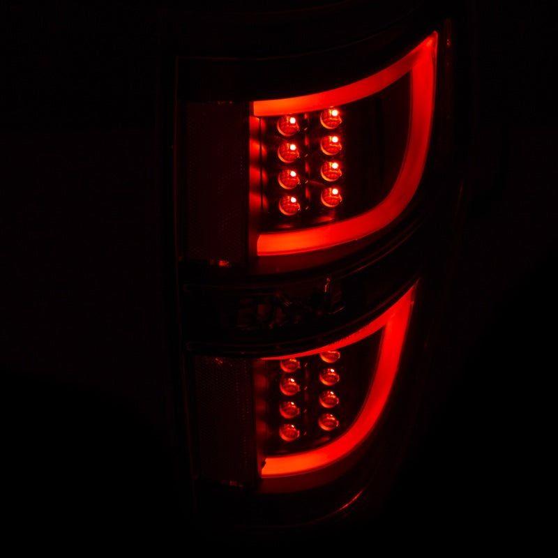 ANZO 2009-2013 Ford F-150 LED Taillights Black-Tail Lights-ANZO-ANZ311257-SMINKpower Performance Parts