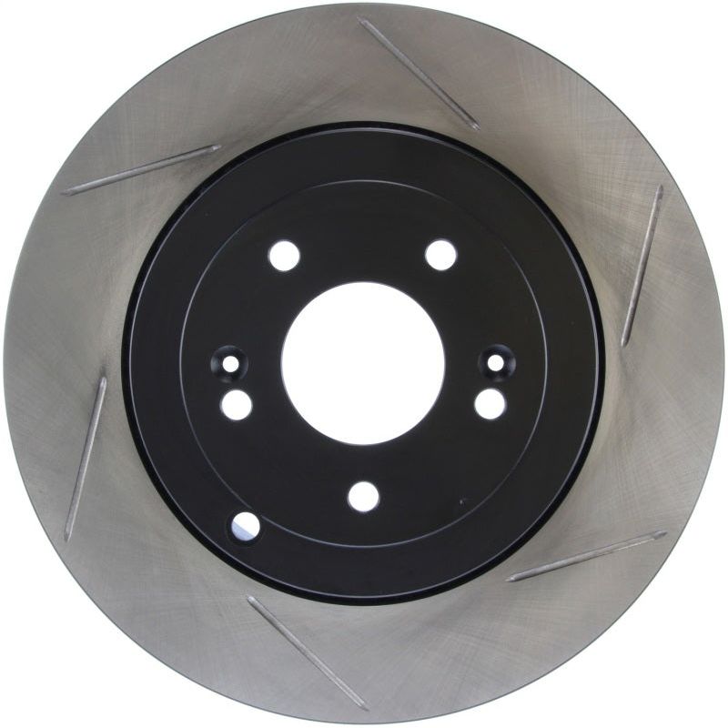StopTech Power Slot 10 Hyundai Genesis Coupe Track Rear Left Slotted Rotor-Brake Rotors - Slotted-Stoptech-STO126.51035SL-SMINKpower Performance Parts
