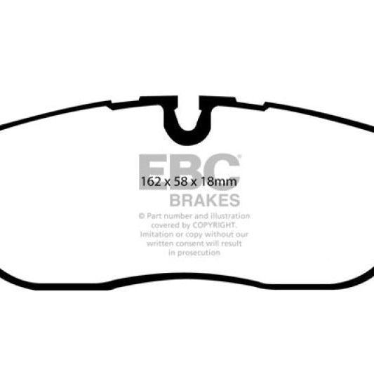 EBC 05-10 Land Rover LR3 4.4 Greenstuff Front Brake Pads-Brake Pads - Performance-EBC-EBCDP61541-SMINKpower Performance Parts