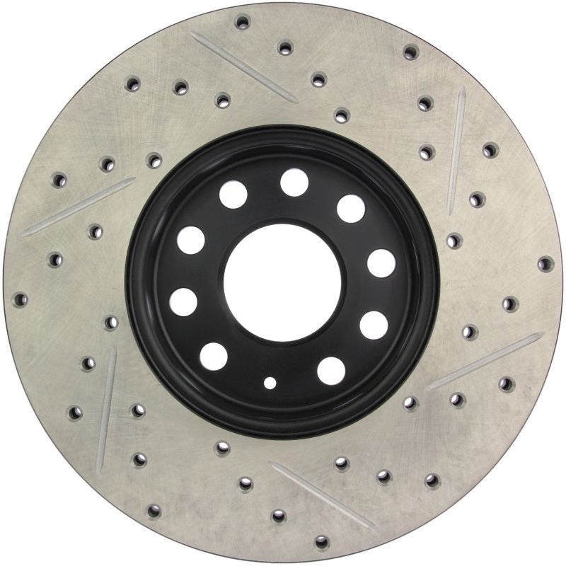 StopTech Slotted & Drilled Sport Brake Rotor-Brake Rotors - Slot & Drilled-Stoptech-STO127.33110R-SMINKpower Performance Parts