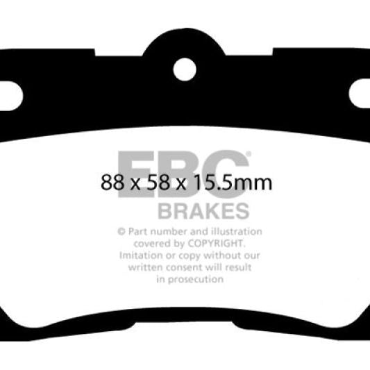 EBC 06-07 Lexus GS300 3.0 Redstuff Rear Brake Pads-Brake Pads - Performance-EBC-EBCDP31586C-SMINKpower Performance Parts