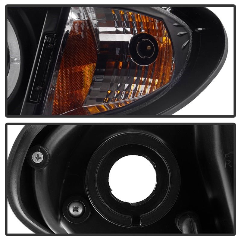 Spyder BMW E46 3-Series 02-05 4DR Projector Headlights 1PC LED Halo Blk PRO-YD-BMWE4602-4D-AM-BK-Headlights-SPYDER-SPY5042415-SMINKpower Performance Parts