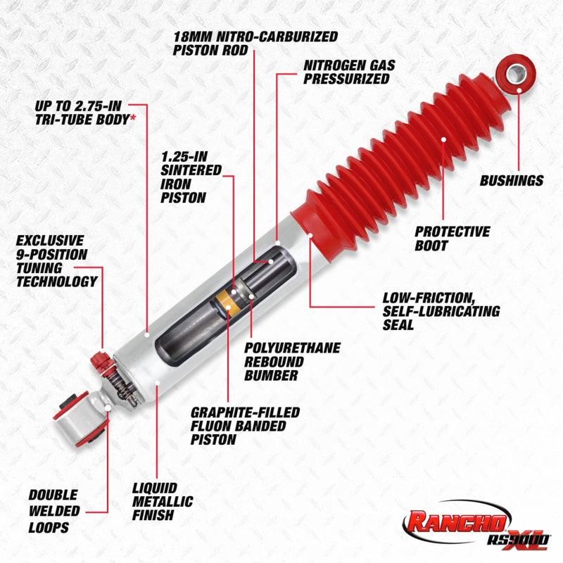 Rancho 00-04 Nissan Fier Rear RS9000XL Shock - SMINKpower Performance Parts RHORS999333 Rancho