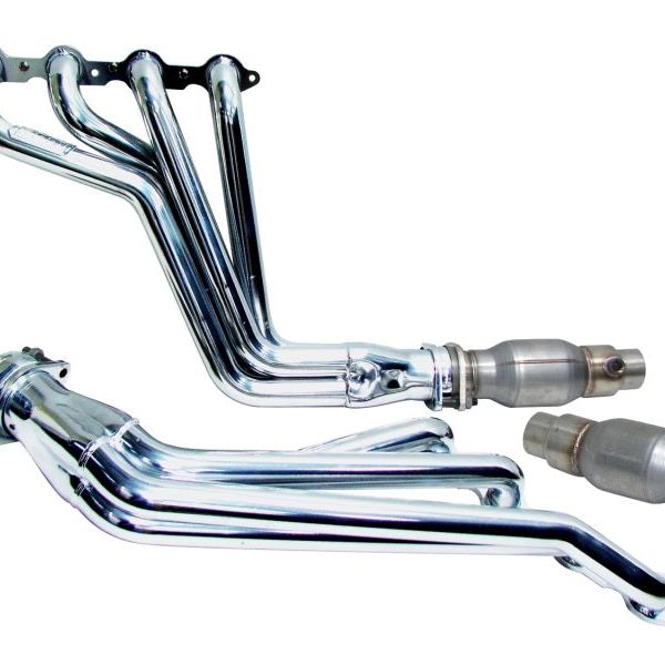 BBK 10-15 Camaro LS3 L99 Long Tube Exhaust Headers With Converters - 1-3/4 Chrome - SMINKpower Performance Parts BBK4021 BBK