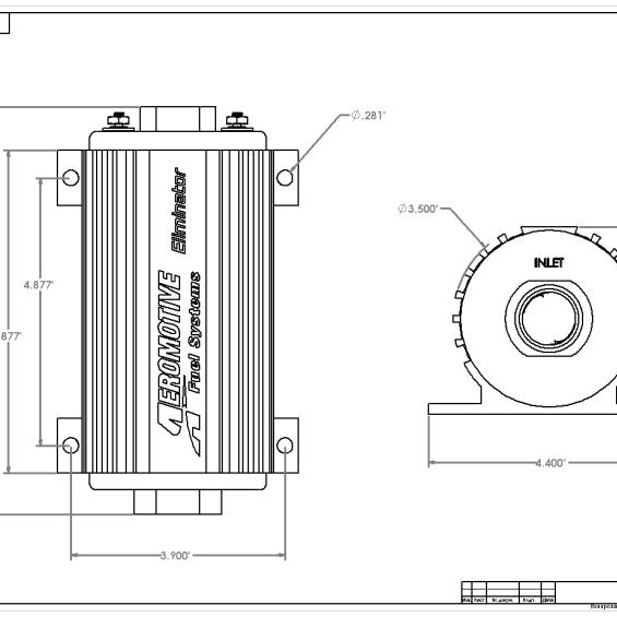 Aeromotive Eliminator-Series Fuel Pump (EFI or Carb Applications)-Fuel Pumps-Aeromotive-AER11104-SMINKpower Performance Parts
