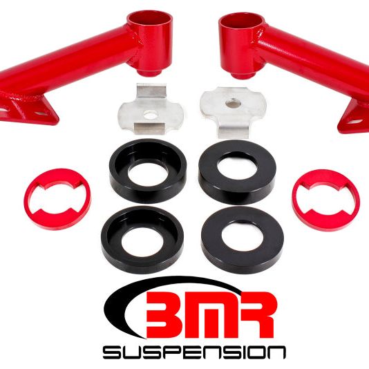 BMR 15-17 S550 Mustang Cradle Bushing Lockout Kit - Red-Chassis Bracing-BMR Suspension-BMRCB005R-SMINKpower Performance Parts