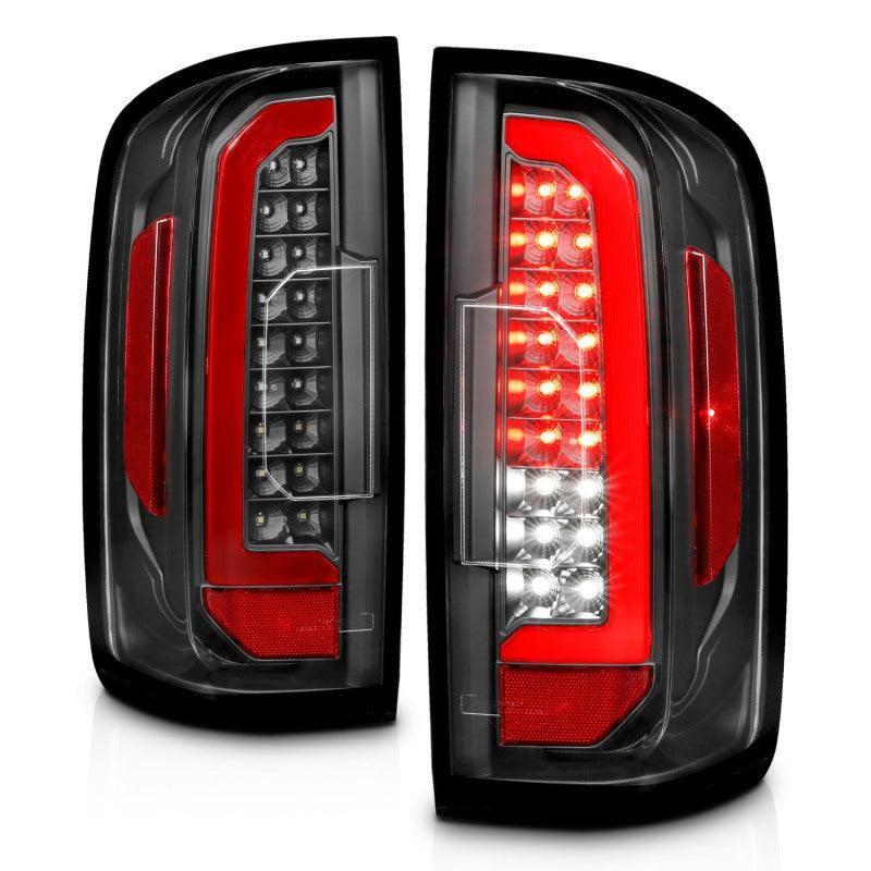 ANZO 15-21 Chevrolet Colorado Full LED Tail Lights w/ Red Lightbar Black Housing Clear Lens - SMINKpower Performance Parts ANZ311432 ANZO