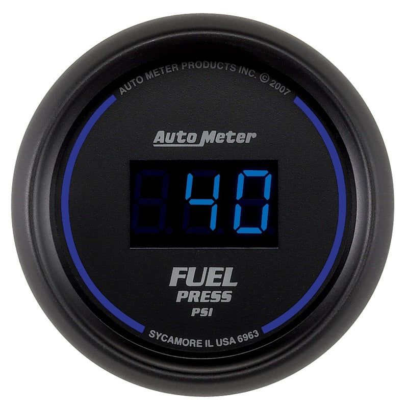 Autometer 52.4mm 1-100 PSI Black Digital Fuel Pressure Gauge-Gauges-AutoMeter-ATM6963-SMINKpower Performance Parts