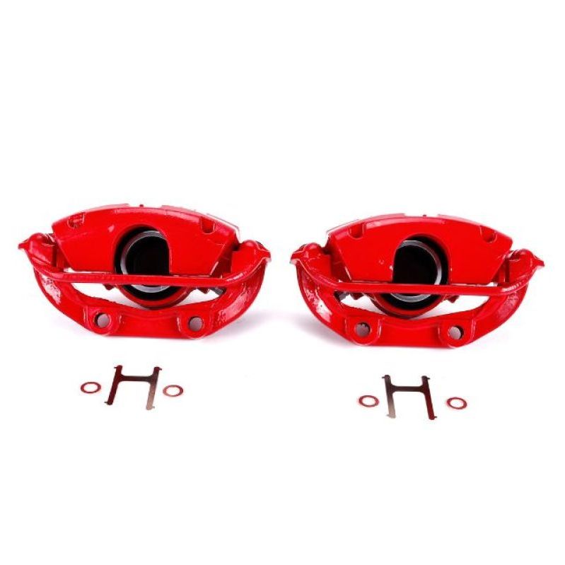 Power Stop 94-96 Chevrolet Caprice Rear Red Calipers w/Brackets - Pair - SMINKpower Performance Parts PSBS4626 PowerStop