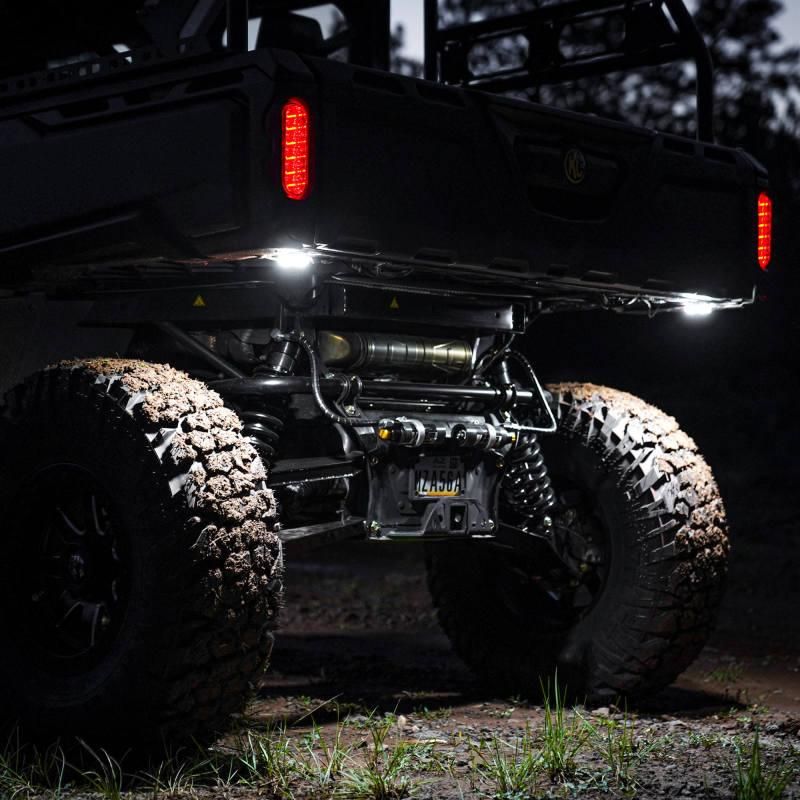 KC HiLiTES Cyclone V2 LED - Rock Light - 6-Light System - Clear - 5W Flood Beam - SMINKpower Performance Parts KCL91040 KC HiLiTES