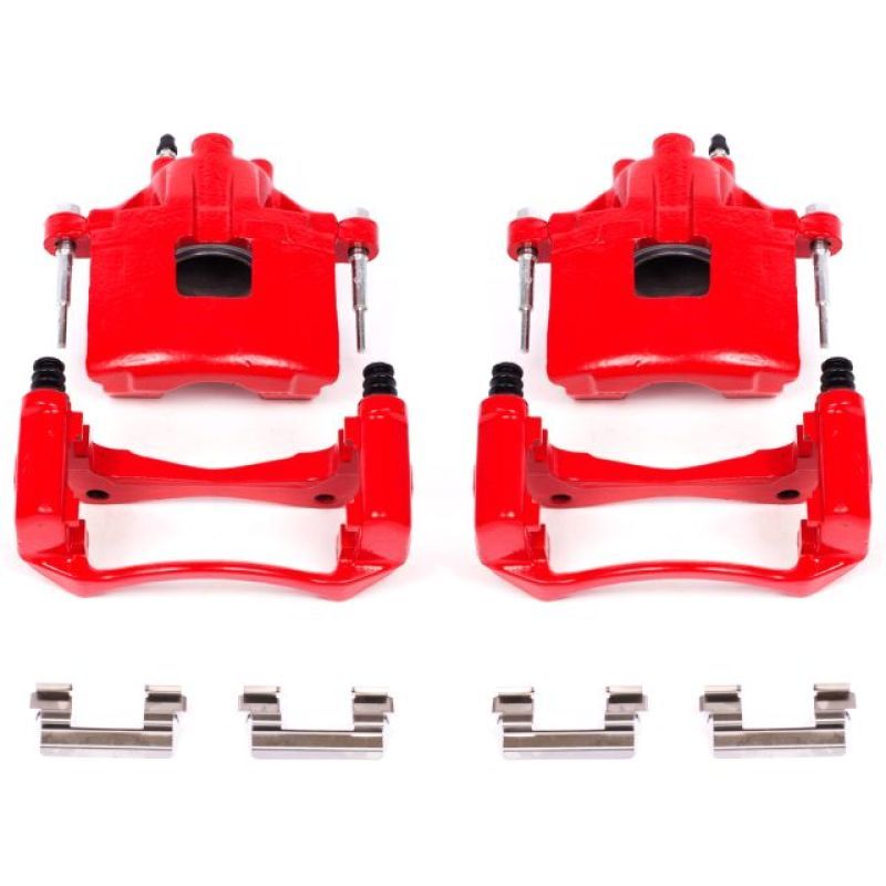 Power Stop 00-05 Buick LeSabre Front Red Calipers w/Brackets - Pair-Brake Calipers - Perf-PowerStop-PSBS4638A-SMINKpower Performance Parts