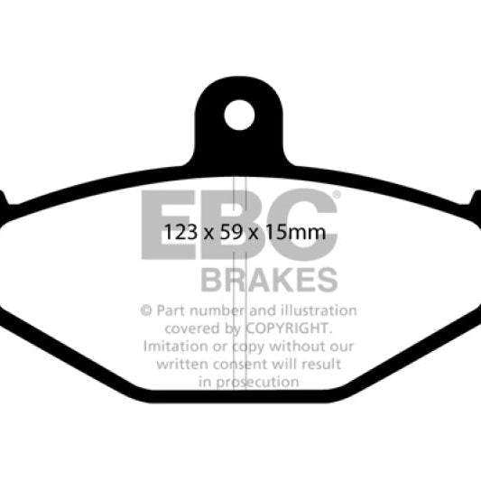 EBC 92-00 Dodge Viper 8.0 Redstuff Rear Brake Pads-Brake Pads - Performance-EBC-EBCDP3885C-SMINKpower Performance Parts