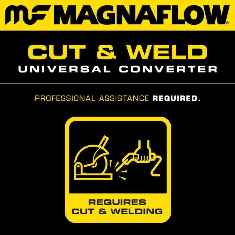 MagnaFlow Conv Univ 3 Single O2 Boss - SMINKpower Performance Parts MAG94039 Magnaflow