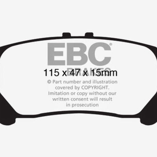 EBC 10+ Lexus RX350 3.5 (Japan) Greenstuff Rear Brake Pads-Brake Pads - Performance-EBC-EBCDP61850-SMINKpower Performance Parts