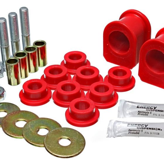 Energy Suspension 05-07 Ford Mustang Red Rear Sway Bar Frame Bushings (Must Reuse All Metal Parts)-Bushing Kits-Energy Suspension-ENG4.5191R-SMINKpower Performance Parts