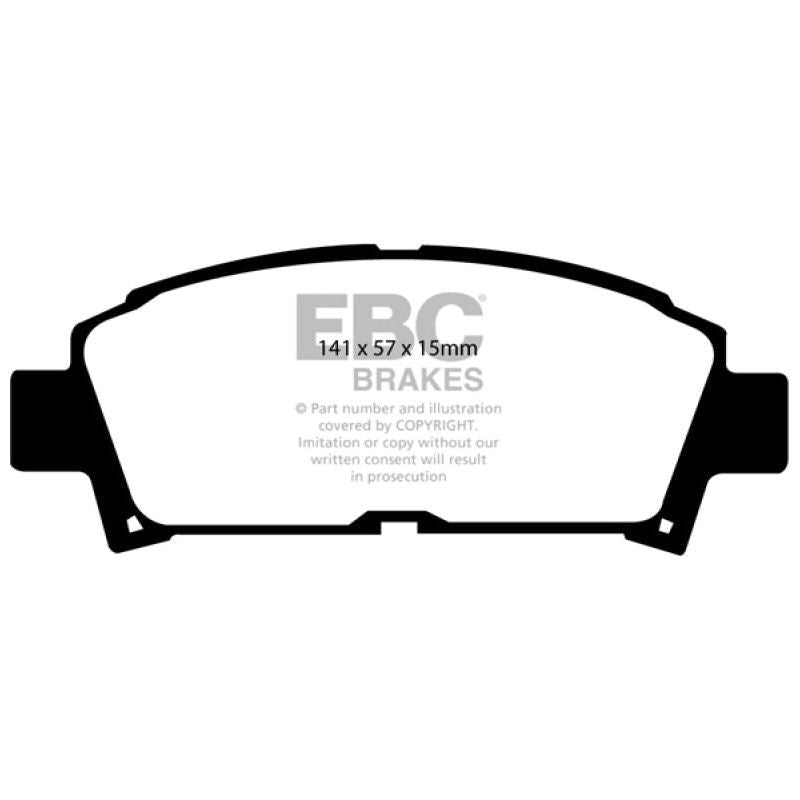 EBC 93-95 Toyota MR2 2.0 Turbo Yellowstuff Front Brake Pads-Brake Pads - Performance-EBC-EBCDP4995R-SMINKpower Performance Parts