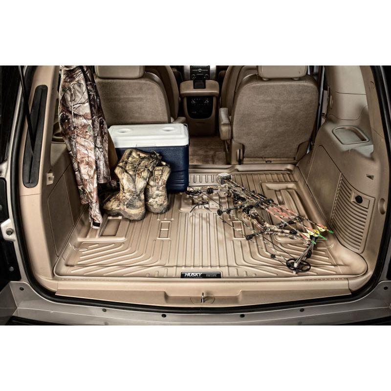 Husky Liners 07-13 GM Escalade/Suburban/Yukon WeatherBeater Tan Rear Cargo Liners (Behind 3rd Row)-Floor Mats - Rubber-Husky Liners-HSL28263-SMINKpower Performance Parts