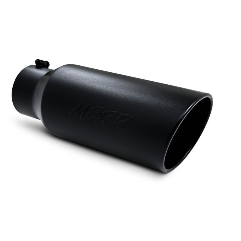 MBRP Universal Tip 7in O.D. Rolled End 5in inlet 18in length Black-Tips-MBRP-MBRPT5127BLK-SMINKpower Performance Parts