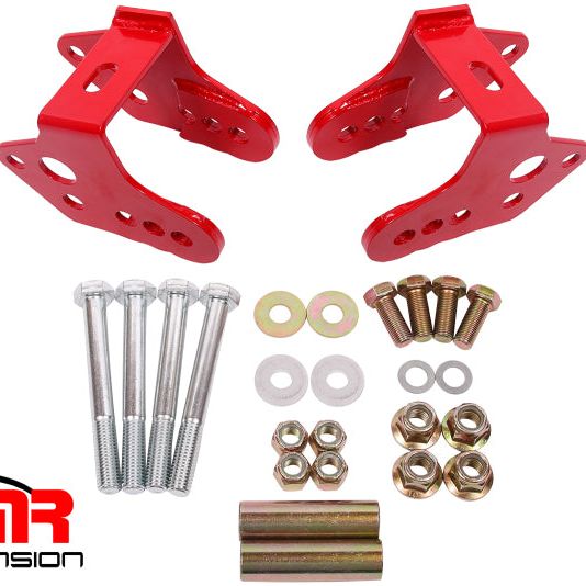 BMR 79-04 Ford Mustang Control Arm Relocation Bracket - Red - SMINKpower Performance Parts BMRCAB740R BMR Suspension