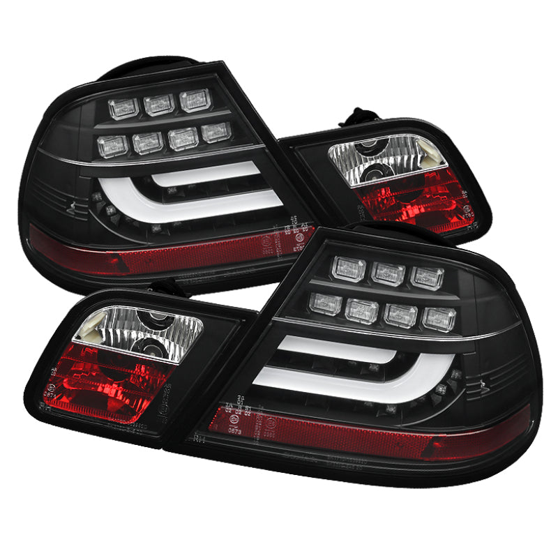 Spyder BMW E46 00-03 2Dr Coupe Light Bar LED Tail Lights Blk ALT-YD-BE4600-LBLED-BK-Tail Lights-SPYDER-SPY5073815-SMINKpower Performance Parts