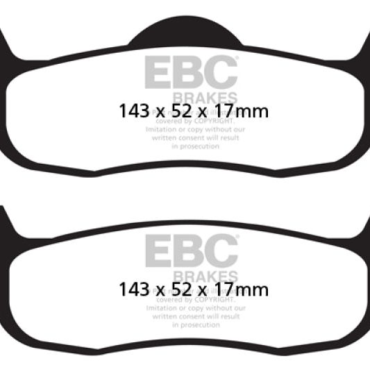 EBC 04-05 Infiniti QX56 5.6 Yellowstuff Rear Brake Pads-Brake Pads - Performance-EBC-EBCDP41707R-SMINKpower Performance Parts
