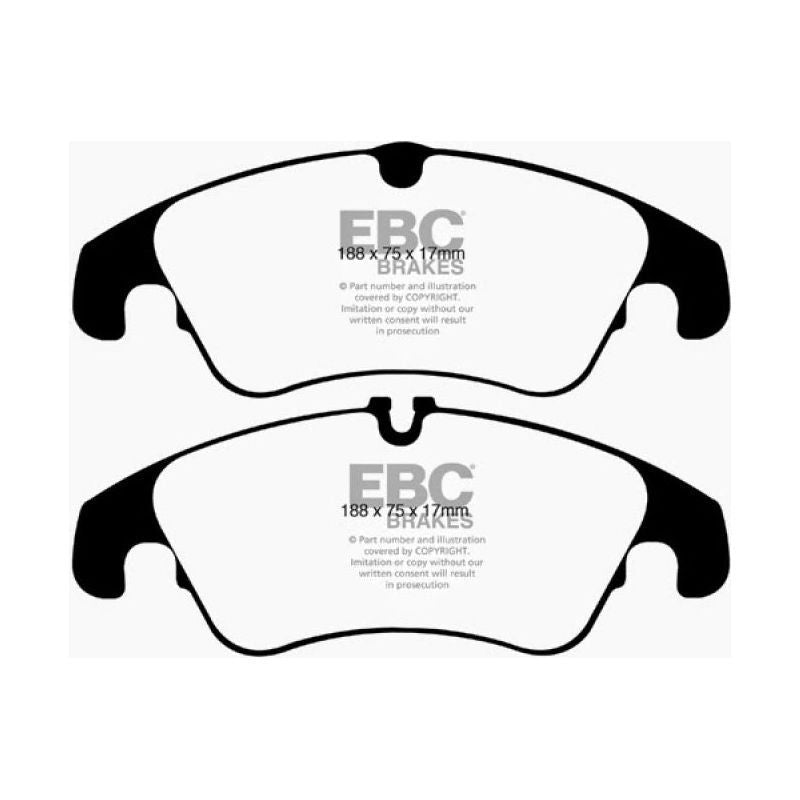 EBC 09-11 Audi A4 2.0 Turbo Yellowstuff Front Brake Pads-Brake Pads - Performance-EBC-EBCDP41986R-SMINKpower Performance Parts